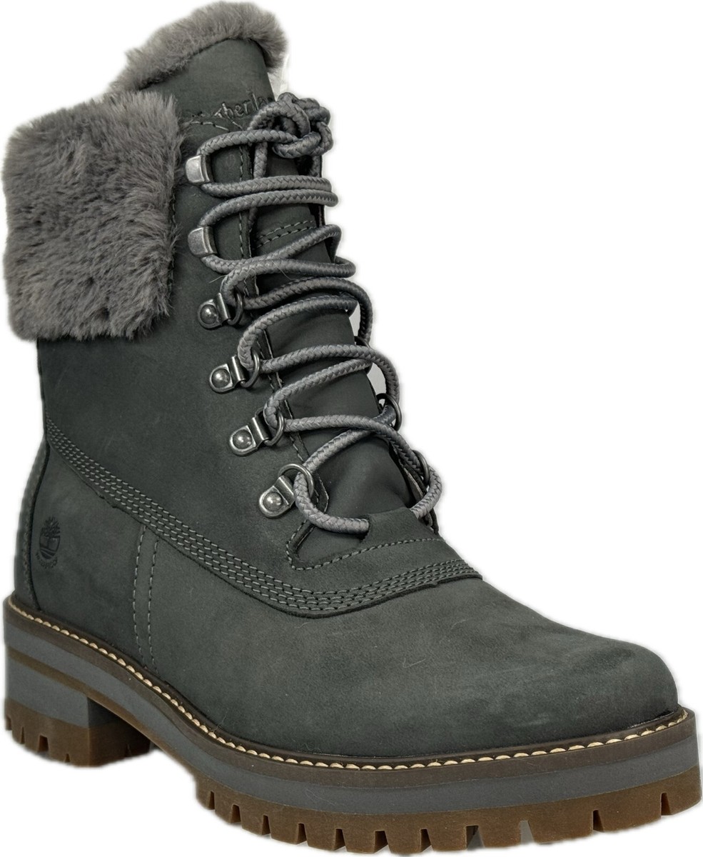 Timberland Courmayeur Women's In Grey Nubuck Waterproof Boots SZ9, A2JGM