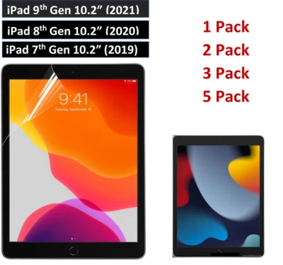 Ultra Clear HD Screen Protector For New Apple iPad 9 (10.2") 9th Generation 2021