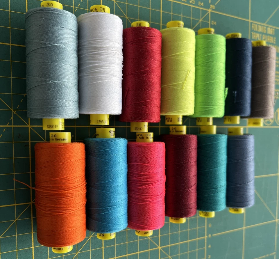 13x 300m Gutermann MARA 30 Top Stitch Thread, MIXED COLOURS - Image 2 of 3