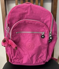 Mochila de viaje Kipling Seoul Go nueva sin etiquetas (#BP4366) - rosa muy bayas