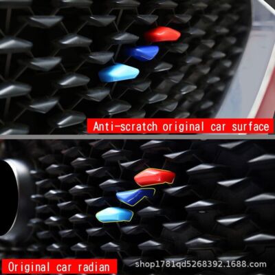 3x Front Grille Grill Decor Sequins Cover Trim 3-colour For Mazda