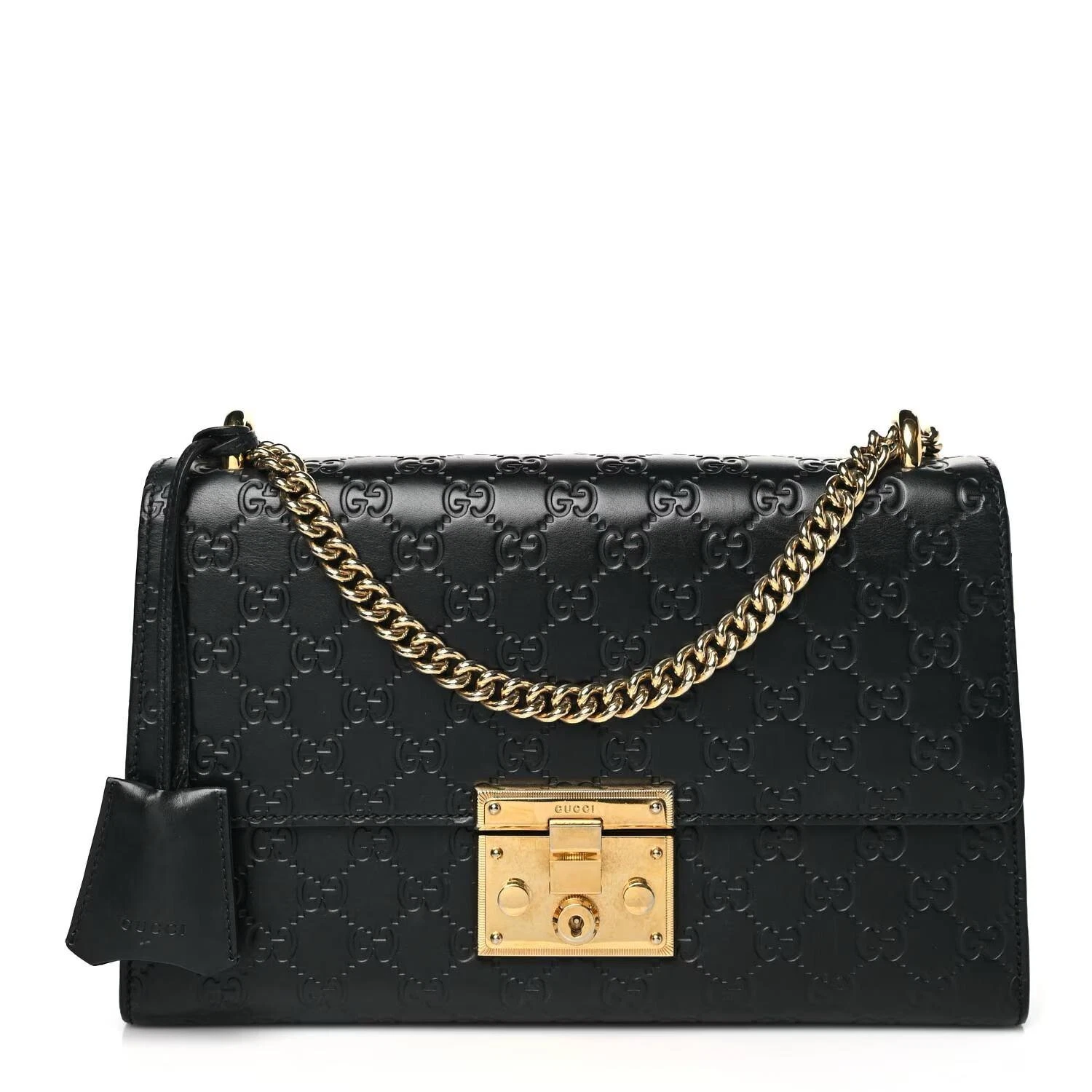 Gucci Padlock Shoulder Bag Guccissima Leather Medium