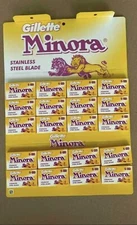 100 Gillette Minora double edge DE Shaving Safety razor blades Made In Russia