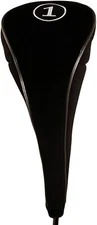 Black Golf Zipper Head Cover Driver #1 Headcover Neoprene Head Cover Fits 460cc