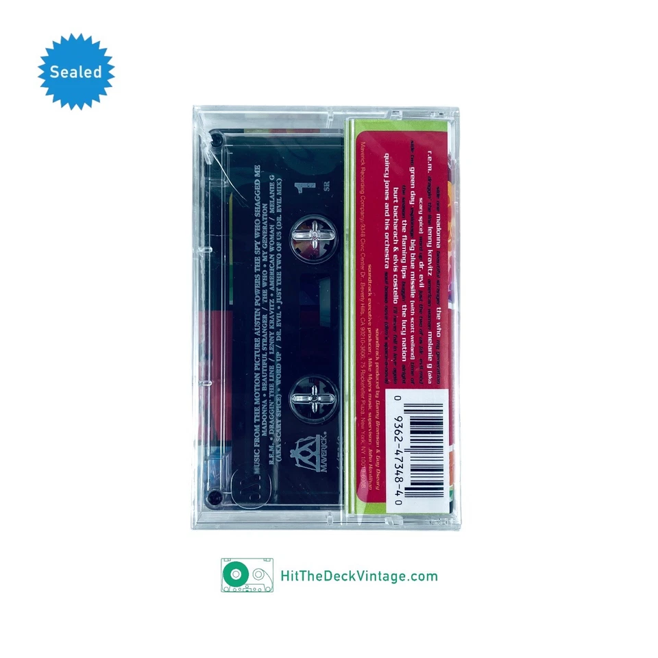 Austin Powers - The Spy Who Shagged Me Soundtrack Cassette Tape (1999) SEALED - Image 2 of 4