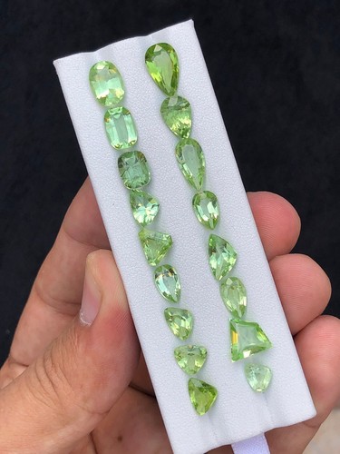 Natural faceted peridot 29 carats - Picture 9 of 10
