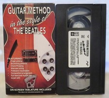 GUITAR METHOD IN THE STYLE OF THE BEATLES INSTRUCTIONAL VHS EX