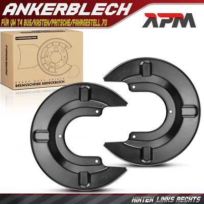 2x Ankerblech Bremsscheibe Hinten für VW T4 Bus/Kasten/Pritsche/Fahrgestell 70