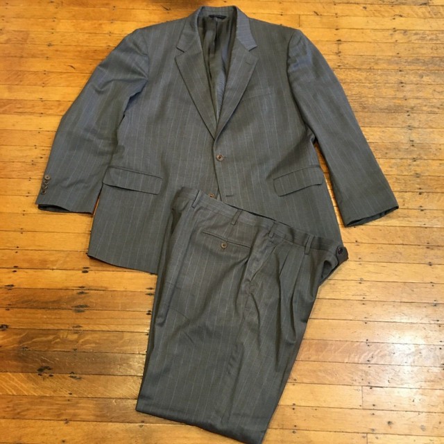 Brooks Brothers 1818 Madison Wool 2 Piece Suit Men's Size 45 Regular