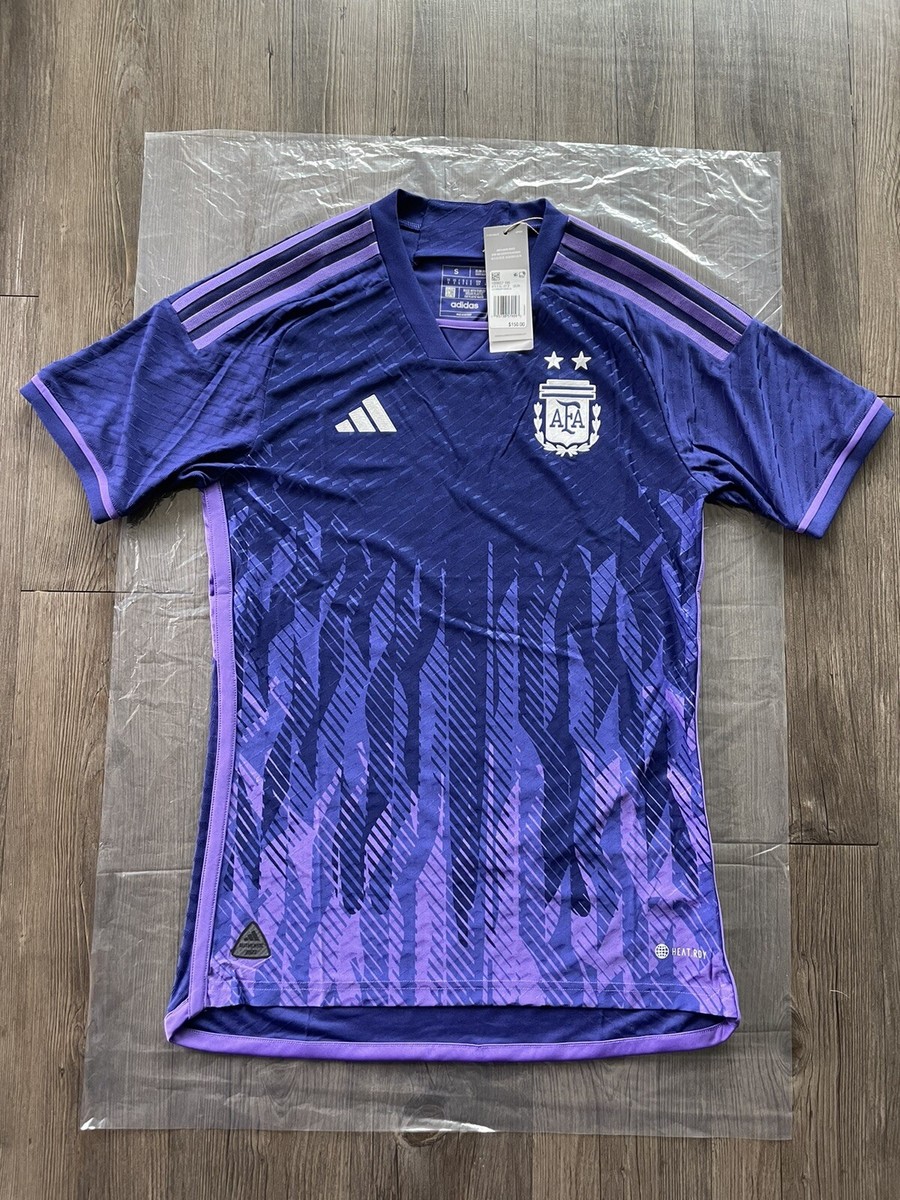 Argentina Away Authentic Adidas Players Version Jersey SMALL 2022