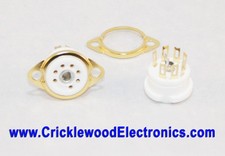 Valve Vacuum Tube Base Socket B9A 9 Pin, Octal 8 Pin, B7G 7 Pin Gold or Nickel