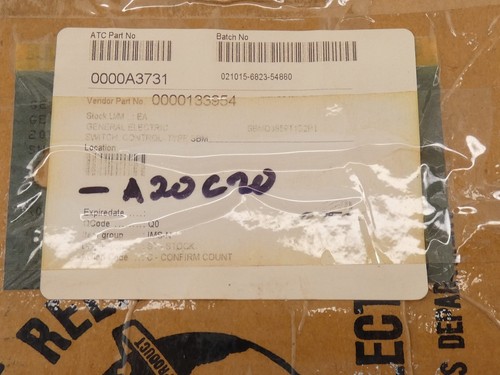 General Electric NP-202492-B Type SBM Switch Control D3B59T1S2P1 - NEW Surplus! - Picture 7 of 7