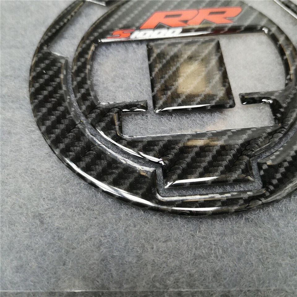Protector adhesivo de tapa de gas combustible de fibra de carbono para S1000RR HP4 2009-2015 Foto 3 de 4