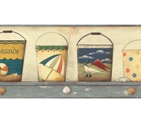 Beach Pails Pre-pasted Wall Border, New, Free Shipping on sale Beach Pails Pre-pasted Wall Border, New, Free Shipping on sale