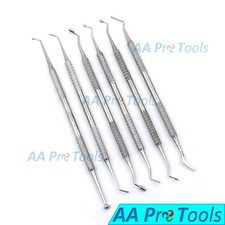 Dental Composite Filling Scalers Instruments Double Ended Set Of 6 Pieces
