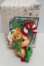 Cherished Teddies Christmas: Elf With Candy Cane, Hanging Ornament