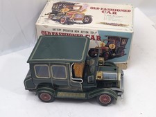 Vintage S H Horikawa - OLD FASHIONED CAR - Battery Operated Tinplate - Japan