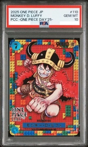 PSA 10 Luffy P-110 Premium Card Collection ONE PIECE DAY 25 Japanese 2025 JPN