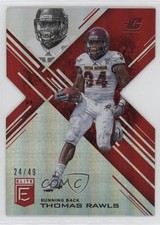 2017 Panini Elite Draft Picks Status Red Die-Cut 24/49 Thomas Rawls #92 6o3