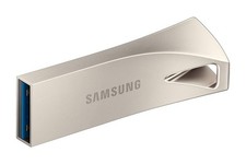 SAMSUNG BAR Plus USB Flash Drive 128GB Champagne Silver