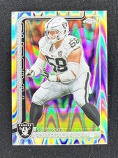 2025 Topps Chrome RayWave Refractor #177 Jackson Powers-Johnson, Raiders