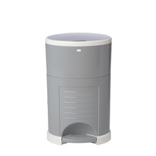 Diaper Dekor Classic Hands-Free Diaper Pail  EKO Gray  Easiest to Use  Just