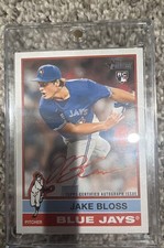 2025 Topps Heritage Real One Autographs Jake Bloss  Special Edition Red Ink /76 