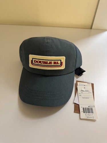 RRL Ralph Lauren Double RL Patch Twill Trucker Cap Mütze Tankstelle grün NEU