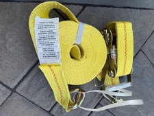 Erickson 2”x27’ Ratcheting Tie Down Strap w/J Hooks; 78627/58627