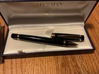WATERMAN LIAISON BLACK EBONITE GOLD TRIM  ROLLERBALL EXCELLENT — photo 2