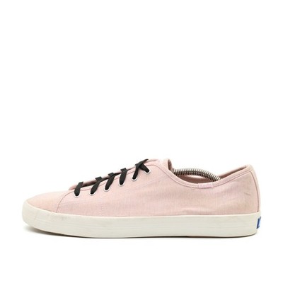 Keds Damen WF59574 Sneaker Rosa Leinen Low-Top Vegan Low-Top-Sneaker EU 42.5