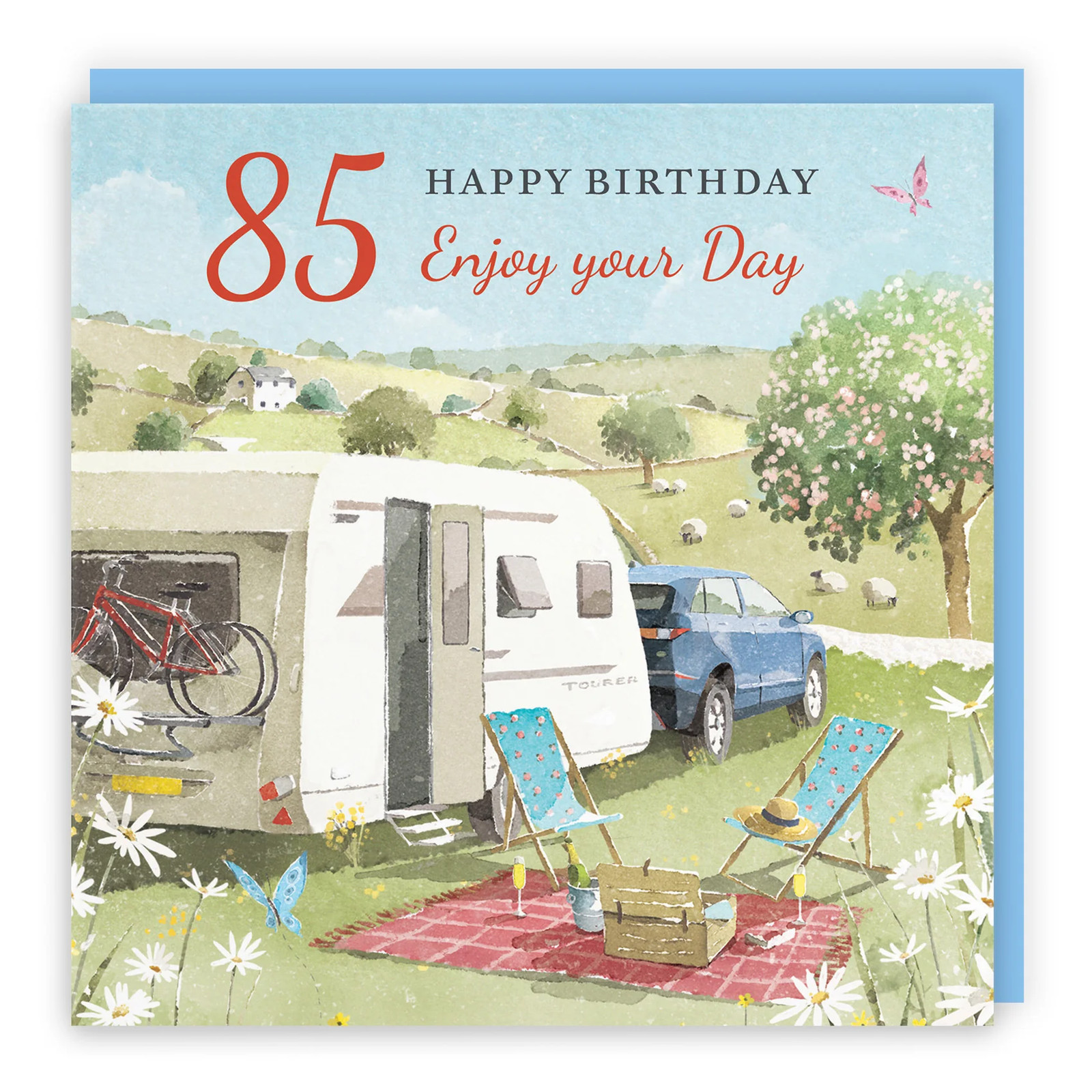 85th Birthday Card Caravan Holiday Milo's Gallery