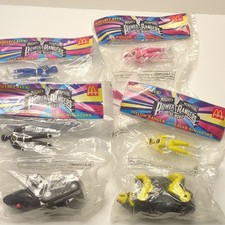 4 McDonald's Mighty Morphin Power Rangers Movie Toys Lot Sealed Ninjazords 1995