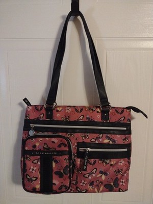 Lily Bloom Landon Satchel Butterfly Meadow Shoulder Purse Bag Tote Spacious 