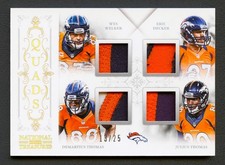 DEMARYIUS THOMAS ERIC DECKER WELKER JULIUS THOMAS NAT. TREASURES QUAD PATCH /25