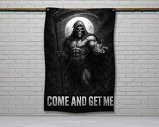 Motivational Gym Flag - Fitness Wall Art Garage Decor