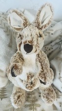 Fiesta Toys Kangaroo Plush Mom Baby Joey 14 Tan Stuffed Animal