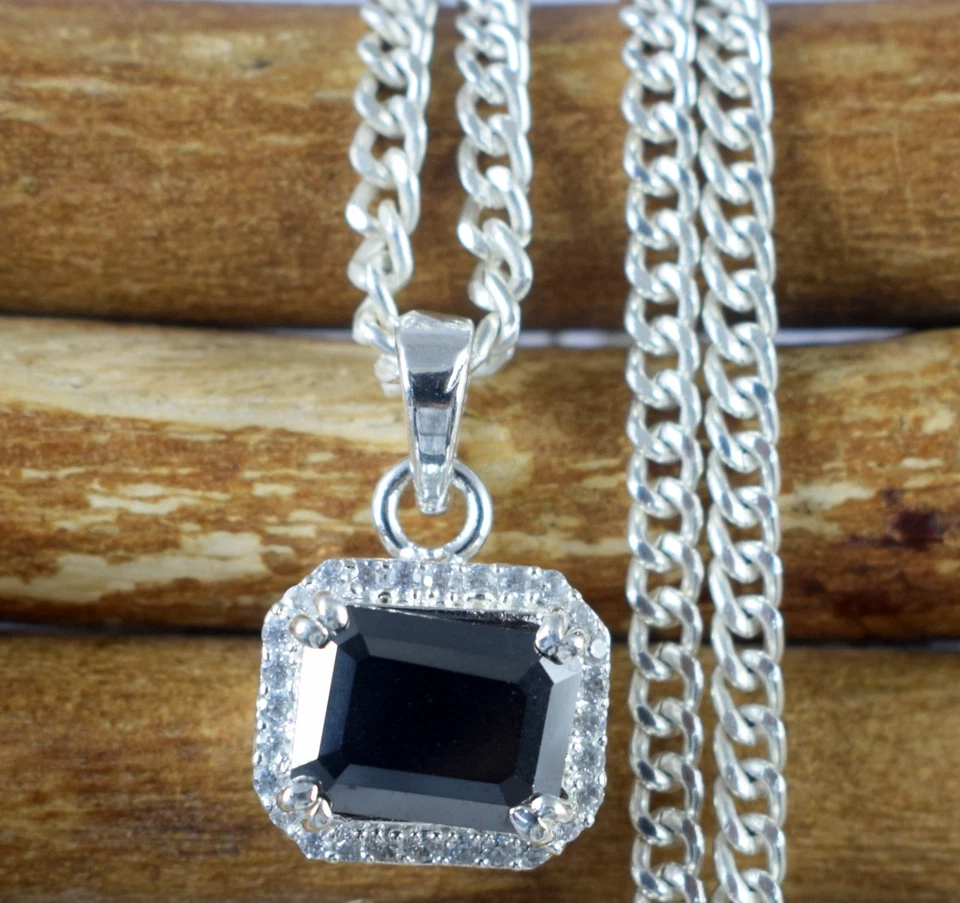 Schwarzer Diamant Solitaire Smaragdschliff 10.31 Karat Zertifiziert Neu Inventar - Bild 4 von 4