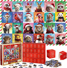 24 Boxes 1000 Pcs Advent Calendar 2026 Christmas Jigsaw Puzzle
