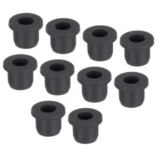 12Pcs T Type Rubber Grommet Mount Dia 12mm ID 7.5mm Seal Protection Black
