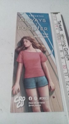 Always isn´t forever, Cross Cult,  Lesezeichen, Book Byte, 15 cm, wie neu !!