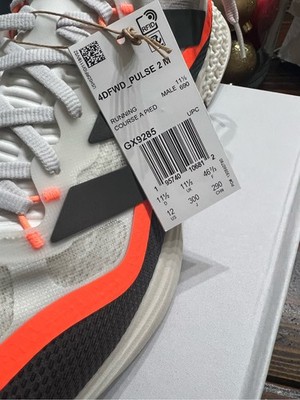 s Size 12 - Adidas 4DFWD Pulse 2 Crystal White Solar Orange for sale