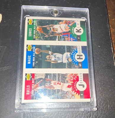 Upper Deck 1996 NBA All-Star Jordan/Hardaway/Kemp 3-Card Lot M11 M60 M78