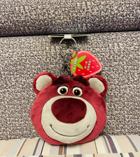 Disney Authentic lotso toy story small plush pouch keychain Shanghai Disneyland