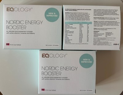 3 x Eqology EQ Nordic Energy booster Multivitamin Zellgesundheit 3 Monatsvorrat
