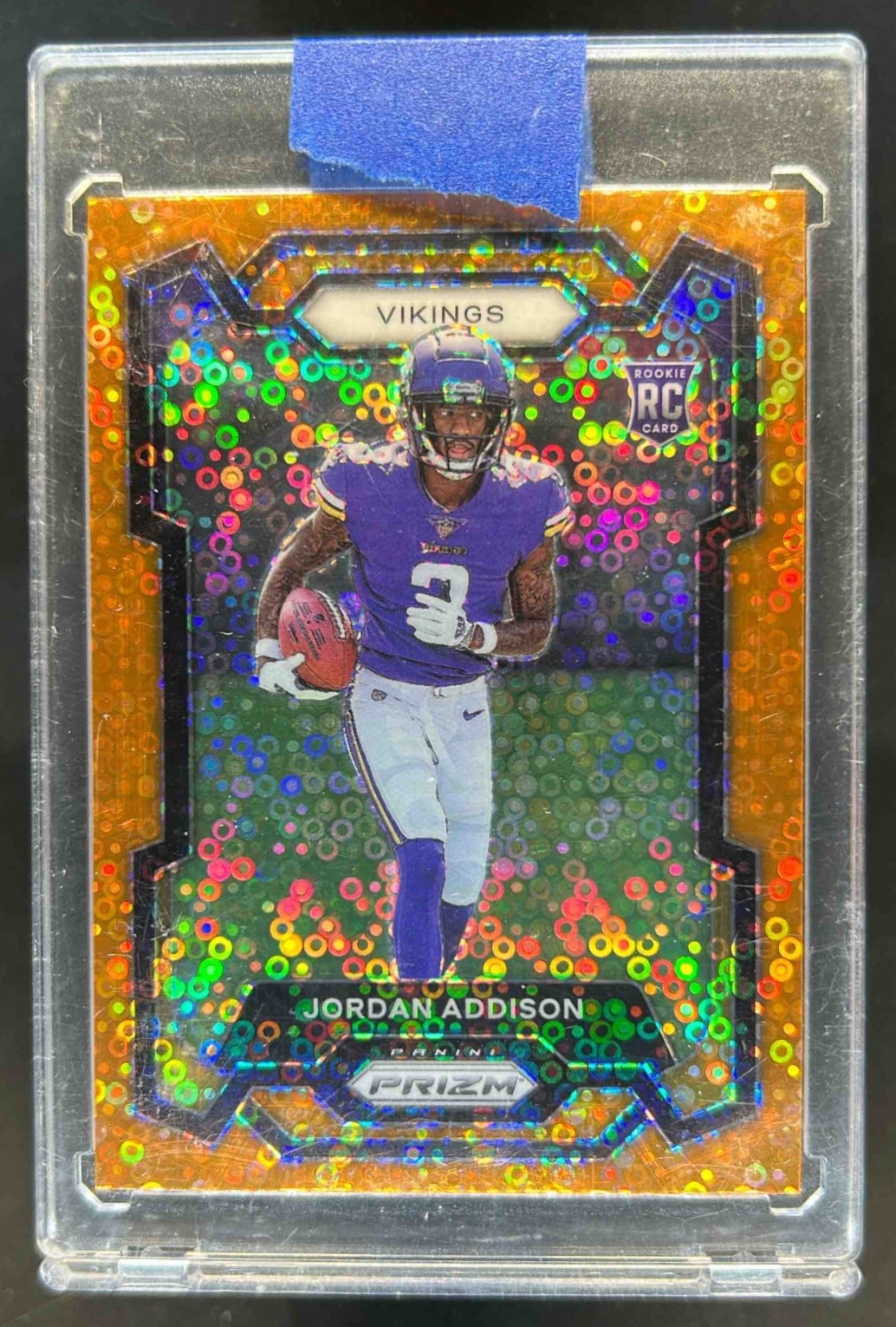 2023 Prizm Jordan Addison RC Orange Disco Rookie #368 Vikings