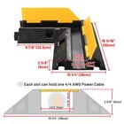 YesSources U-Turn Corner 1-Channel Cable Protector Ramp Heavy Duty Rubber Cord — photo 7