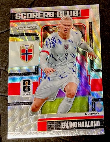 2026 Prizm World Cup ERLING HAALAND Silver Wave Prizm Scorers Club #13 Norway 💥