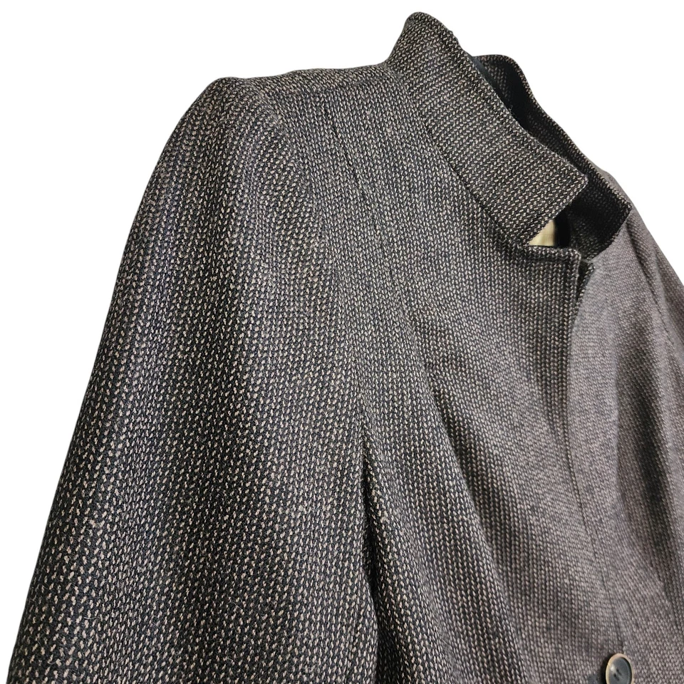 Peruvian Connection 女式婴儿羊驼羊毛西装外套 2 码棕色针织 — 第 3/4 张图片