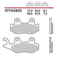 Brembo Hintere BREMSBELAGE-KIT Fur Yamaha Yxf Wolverine X4 Xtr 850 20-20-COD.07Y